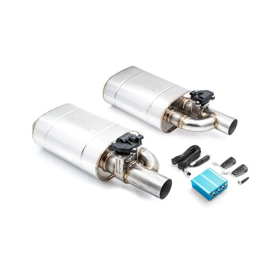Bilde av Exhaust muffler with Cutout valve - 3" - DUAL