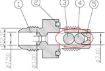 Bilde av AN6 (9/16-18) -> 10.6mm  slangestuds check valve