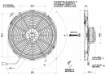 Bilde av SPAL 14" High performance kjølevifte - Skyver - 30102056 - 1841 CFM
