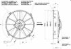 Bilde av SPAL XTREME 12" motorsport kjølevifte - Suger - 30102038 -  1640 CFM