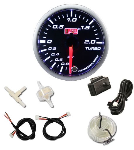 Bilde av Autogauge ladetrykksklokke - Dark - 2 Bar