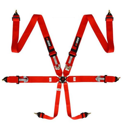 Bilde av RRS FIA 3" 2" R6 HANS® 2,8 Kg Rød Sikkerhetssele
