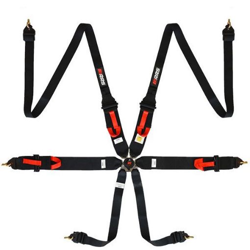 Bilde av RRS FIA 3" 2" R6 HANS® 2,8 Kg Svart Sikkerhetssele