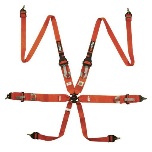 Bilde av RRS FIA 3" 2" R6 HANS® 2,8 Kg Oransje Sikkerhetssele