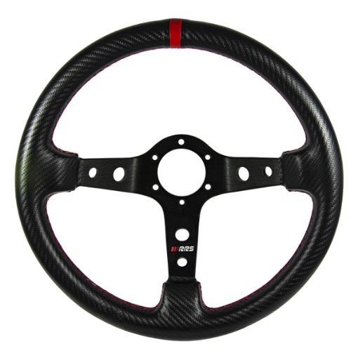 Bilde av RRS CARBON LOOK Ratt – F90 350 mm – Rød