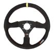 Bilde av RRS VELOCE EVO Ratt – Flat 350 mm – Svart Semsket