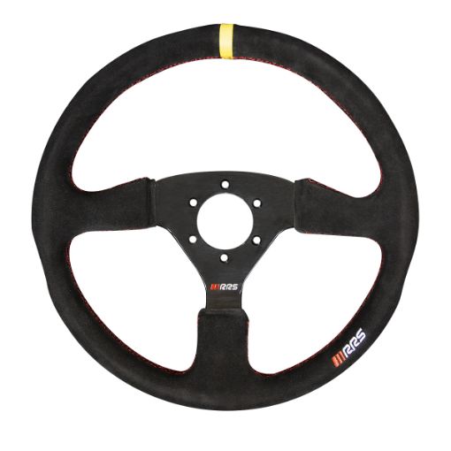 Bilde av RRS VELOCE EVO Ratt – Flat 350 mm – Svart Semsket