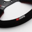 Bilde av RRS VELOCE EVO Ratt – Flat 350 mm – Svart Semsket