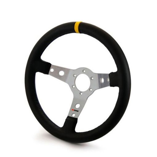 Bilde av RRS MONTE CARLO Ratt – F65 350 mm – Kunstskinn – Sølv Eiker