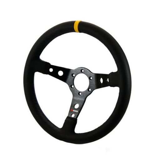 Bilde av RRS MONTE CARLO Ratt – F65 350 mm – Kunstskinn – Sorte Eiker