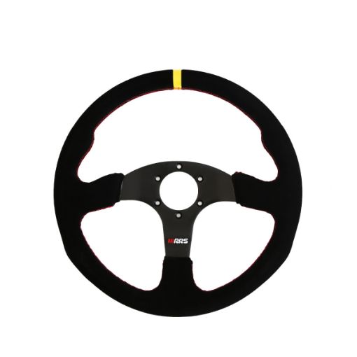 Bilde av RRS APEX Ratt – Flatt 350 mm – Svart Semsket