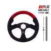 Bilde av RRS RACER Ratt – Flatt 320 mm – Rødt Semsket