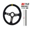 Bilde av RRS CARBON Ratt – Flatt 350 mm – Svart Semsket