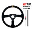 Bilde av RRS OFFROAD Ratt – Flatt 380 mm – Kunstskinn
