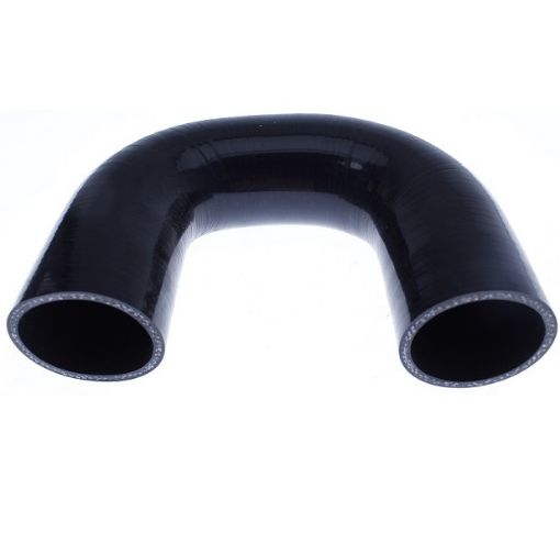 Bilde av 180 grader silikonbøyning - Svart 2½ "- 63mm.