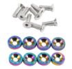 Bilde av 8 x M6x20 Stålbolter + skiver - Neo Chrome