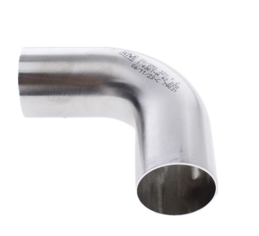 Bilde av 32 x 1.2mm. rustfri rørbøyning - 90 grader - 304
