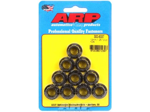 Bilde av M12 x 1.25 12pt nut kit (10pcs) - ARP-300-8337