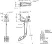 Bilde av Wilwood Adjustable Single Pedal - Reverse Mount - 6:1