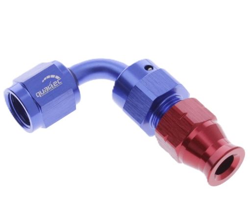 Bilde av 90gr. AN fitting - Tube To female Adapter - sort