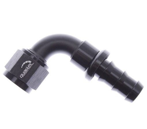 Bilde av 90gr. AN kobling - AN12 - Svart - Push lock