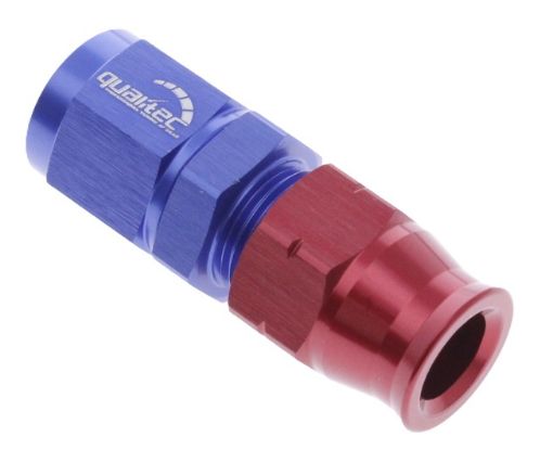 Bilde av Rett tube to female AN kobling - AN-6 - Rød/Blå - 3/8" (9,52mm.)