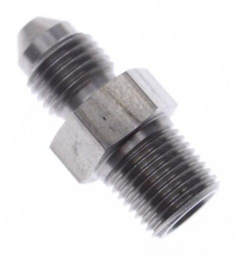 Bilde av AN3 Han - 1/8"NPT Han - Nippel kobling - Stainless steel