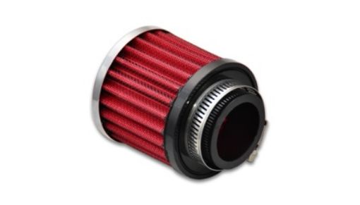 Bilde av Vibrant Crankcase Breather Filter w/ Chrome Cap - 38mm ID