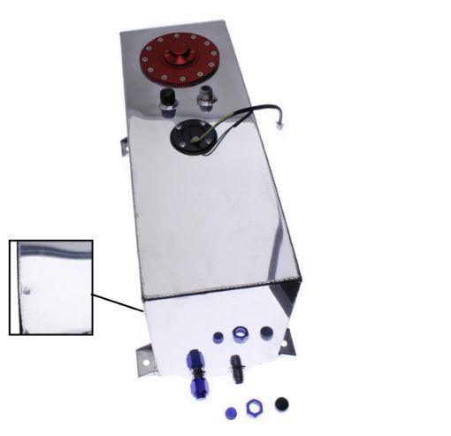 Bilde av SCRATCH AND DENT - Drag racing Fuel cell - 60 liters - Rektangel