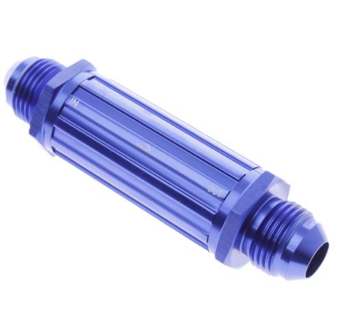 Bilde av Magnetisk bensinfilter - AN8 - 30 Micron - Blå
