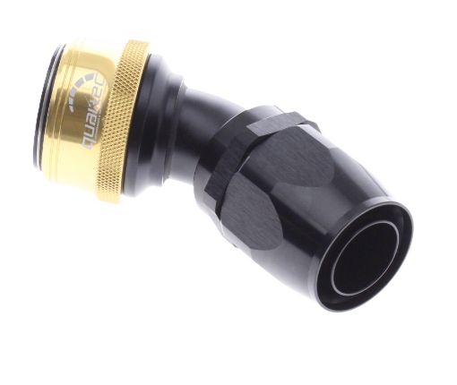Bilde av 45° Quick Connect Hose Ends -Black/Gold - AN20