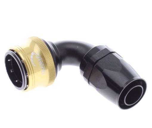 Bilde av 90° Quick Connect Hose Ends -Black/Gold - AN16