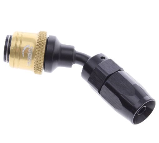 Bilde av 45° Quick Connect Hose Ends -Black/Gold - AN4