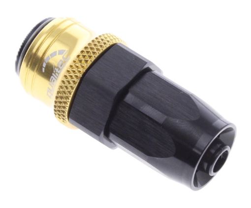 Bilde av Straight Quick Connect Hose Ends -Black/Gold - AN6