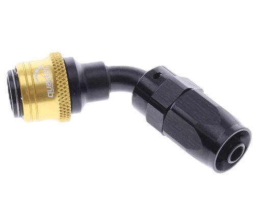 Bilde av 60° Quick Connect Hose Ends -Black/Gold - AN6