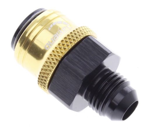 Bilde av AN male quick connect adapter -Black/Gold - AN6