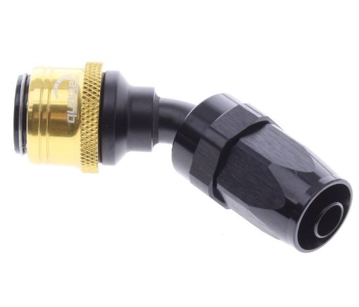 Bilde av 45° Quick Connect Hose Ends -Black/Gold - AN8