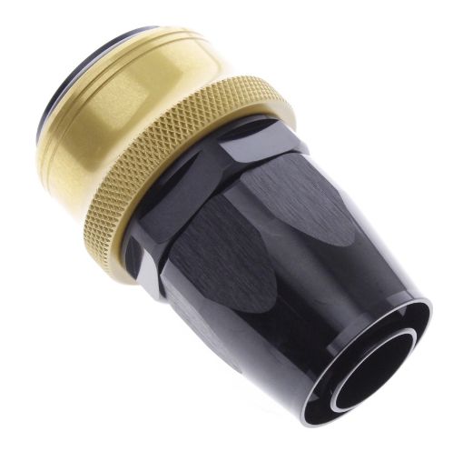 Bilde av Straight Quick Connect Hose Ends -Black/Gold - AN16