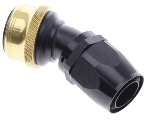 Bilde av 30° Quick Connect Hose Ends -Black/Gold - AN20