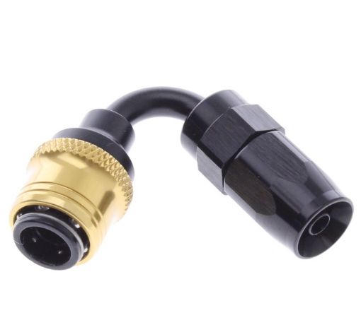 Bilde av 120° Quick Connect Hose Ends -Black/Gold - AN4