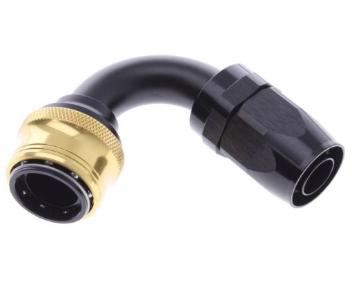 Bilde av 120° Quick Connect Hose Ends -Black/Gold - AN12