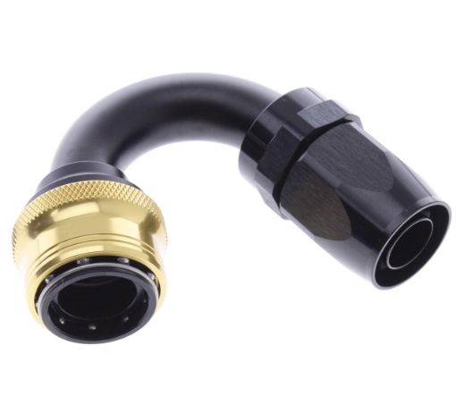 Bilde av 150° Quick Connect Hose Ends -Black/Gold - AN12