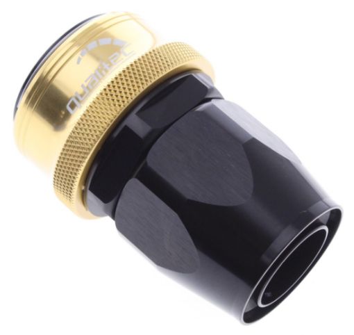 Bilde av Straight Quick Connect Hose Ends - Black/Gold - AN20