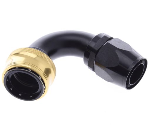 Bilde av 120° Quick Connect Hose Ends -Black/Gold - AN20