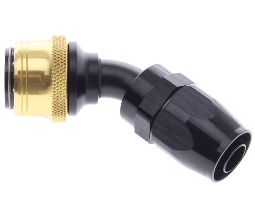 Bilde av 45° Quick Connect Hose Ends -Black/Gold - AN10