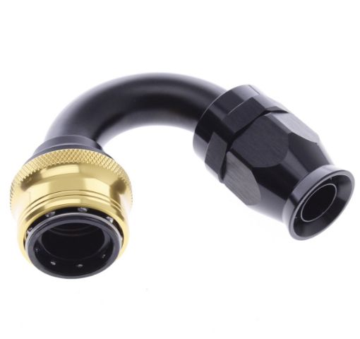 Bilde av 150° PTFE Quick Connect Hose Ends -Black/Gold - AN12