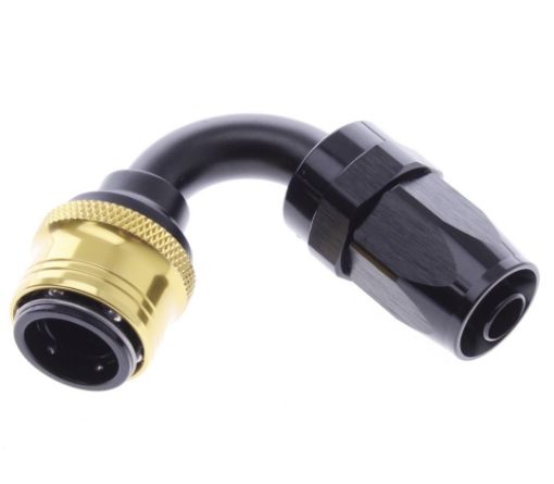 Bilde av 120° Quick Connect Hose Ends -Black/Gold - AN8