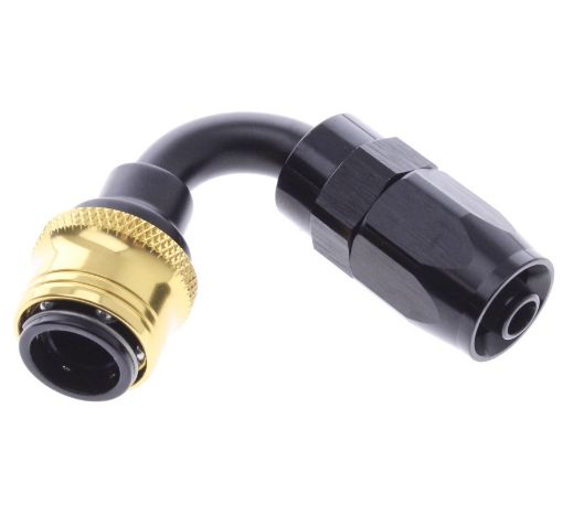 Bilde av 120° Quick Connect Hose Ends -Black/Gold - AN6