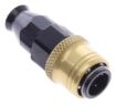 Bilde av Straight PTFE Quick Connect Hose Ends -Black/Gold - AN4