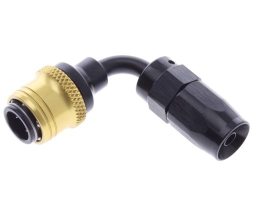 Bilde av 90° Quick Connect Hose Ends -Black/Gold - AN4